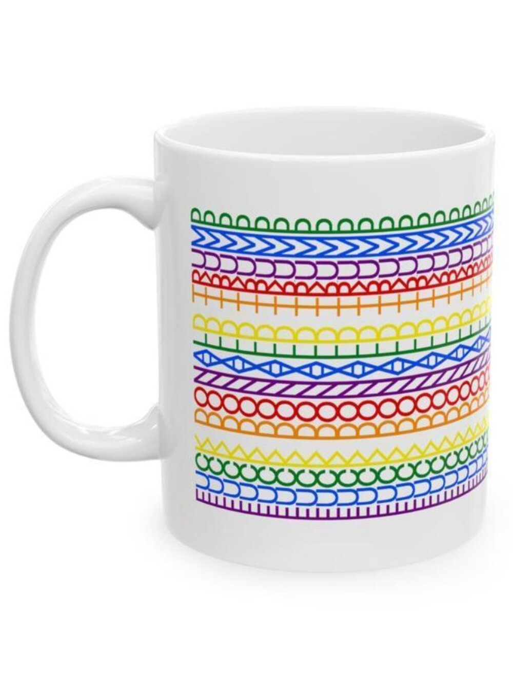 FDT Rainbow Hidden Meseage Tea Cup, Funny Meme FDT Trending Mug, Father's Day